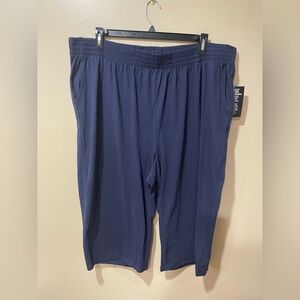 Woman Within Deep Blue Cropped Pants With Pockets